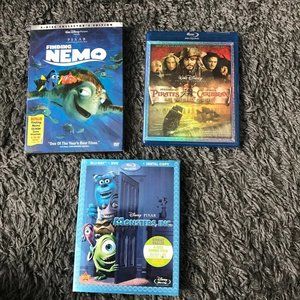 Disney Pixar blueray dvds